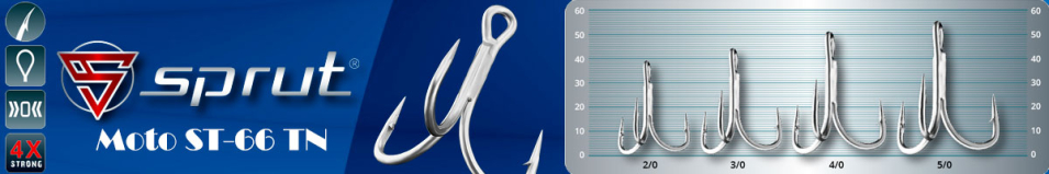 Sprut Moto ST-66 TN (Treble Tinned Power Hook)