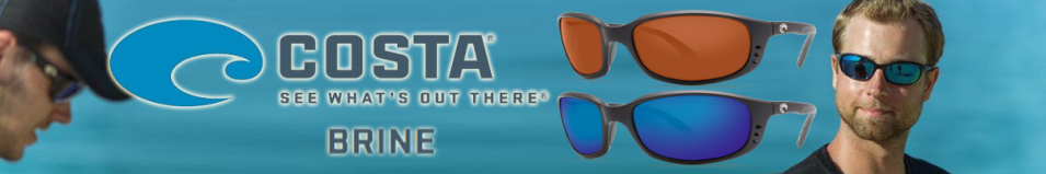 Costa Brine 580 P Black/Blue Mirror