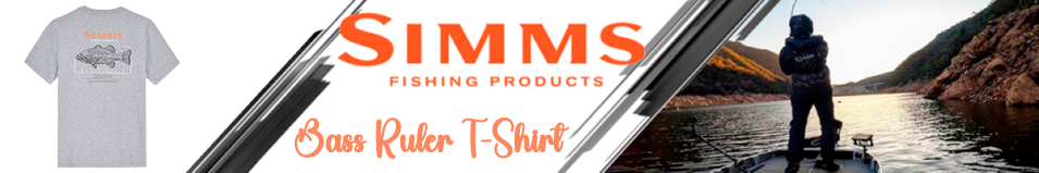 Simms Bass Ruler T-Shirt, Athletic Heather