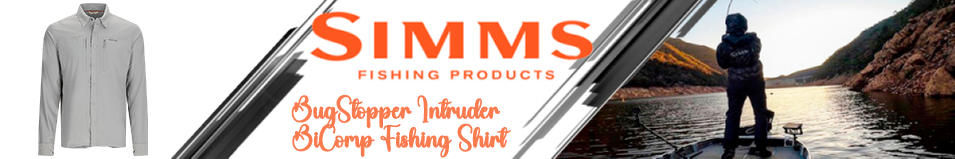 Simms BugStopper Intruder BiComp Fishing Shirt, Cinder