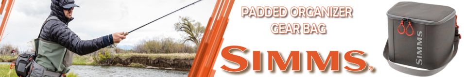 Simms Padded Organizer Gear Bag, 6 L, Gunmetal