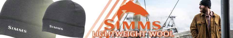 Simms Lightweight Wool Liner Beanie, Carbon