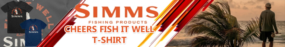 Simms Cheers Fish It Well T-Shirt, Black