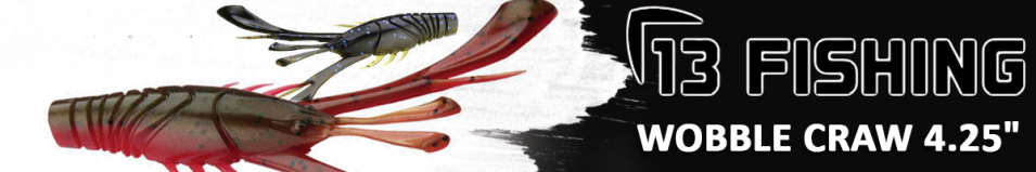 13 Fishing Wobble Craw 4.25"