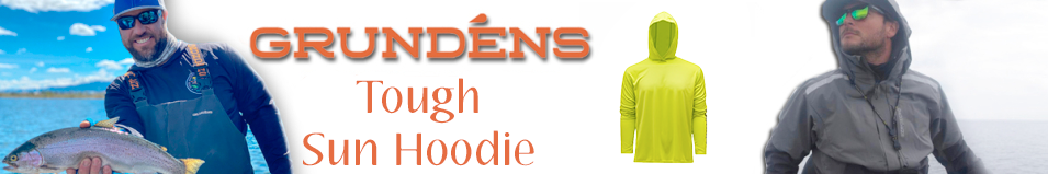 Grundens Tough Sun Hoodie, Dorado
