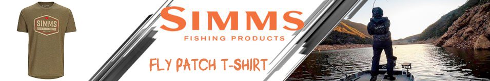 Simms Fly Patch T-Shirt, Military Heather