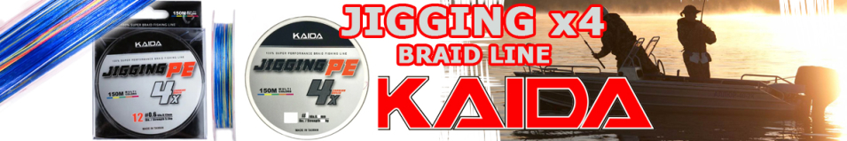 Kaida Jigging Braid Line x4 синяя-разноцветная 150м