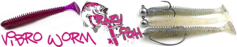 Crazy Fish Vibro Worm 4"