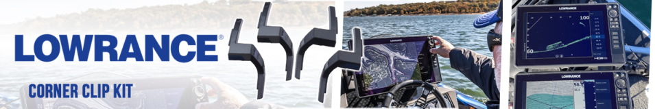 Lowrance Corner Clip Kit: Elite FS 7"/9" (000-15777-001)