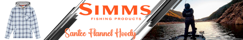 Simms Santee Flannel Hoody, Ely Plaid: Bimini