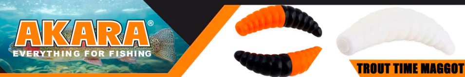 Akara Trout Time MAGGOT 1,8" Cheese