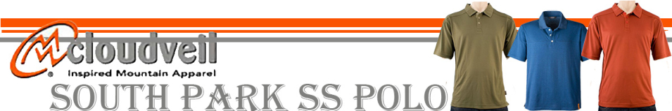 Cloudveil South Park SS Polo Pompeian Red