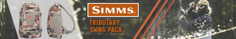 Simms Tributary Sling Pack, Woodland Camo, 10L