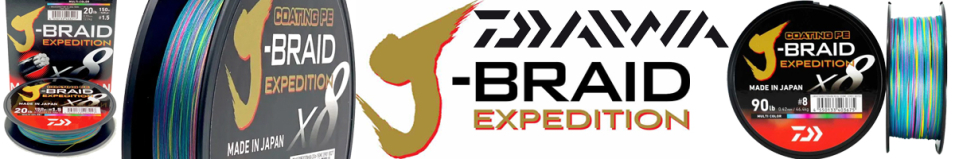 Daiwa J-Braid Expedition × 8A 150m Multi Color