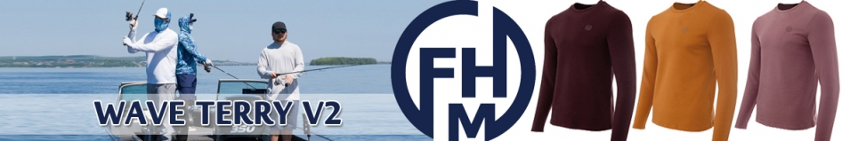 Лонгслив FHM Wave Terry V2 Бордовый