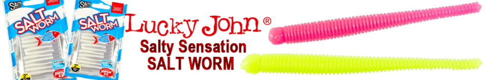 Lucky John Salty Sensation Salt Worm 2"