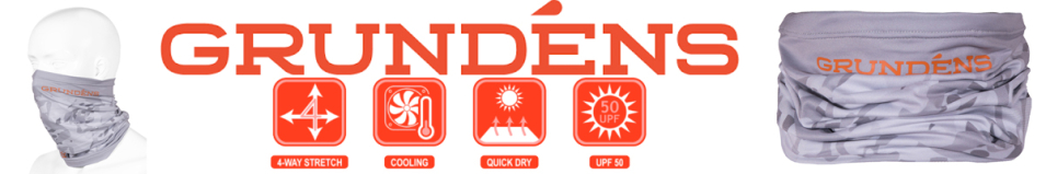 Grundens Fish Head Neck Gaiter Fade Fish Camo