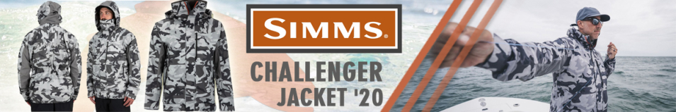 Simms Challenger Jacket '20, Camo Steel