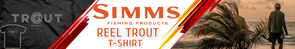 Simms Reel Trout T-Shirt Black