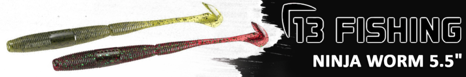 13 Fishing Ninja Worm 5.5"