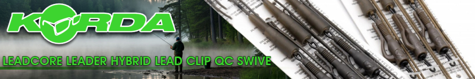 Korda Kable Leadcore Leader Hybrid Lead Clip QC Swivel 50см