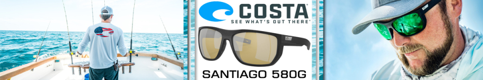 Costa Santiago 580G Net Black/Sunrise Silver Mirror 580G