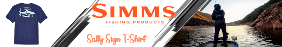 Simms Salty Sign T-Shirt, Navy