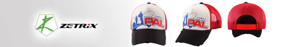 PAL Cap PC-1601 Black Beak, Red Mesh