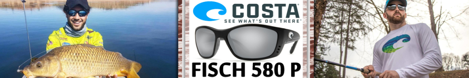 Costa Fisch 580 P Black/Silver Mirror