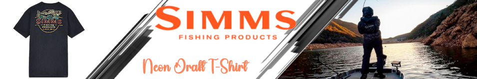 Simms Neon Draft T-Shirt, Black