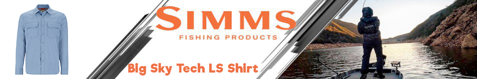 Simms Big Sky Tech LS Shirt, Albacore
