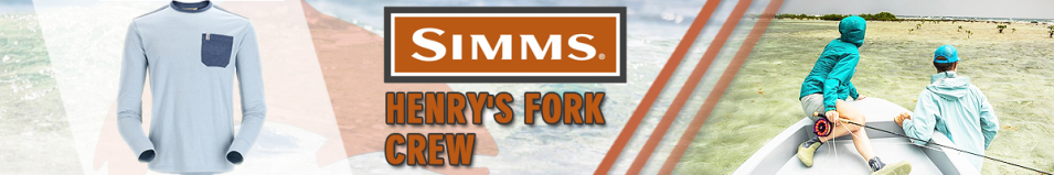Simms Henry's Fork Crew, Sky Heather/Navy Heather