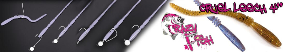 Crazy Fish Cruel Leech 4"