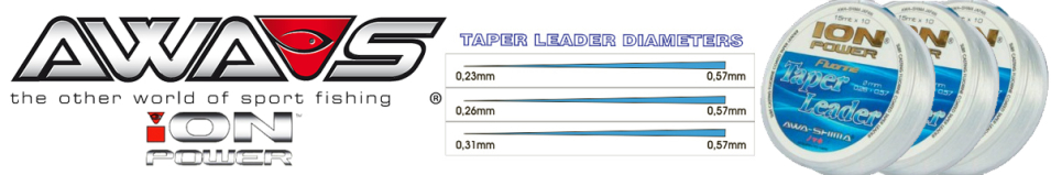 Awa-Shima ION Power Fluorine Taper Leaders 15м
