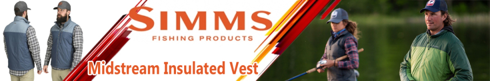 Simms Midstream Insulated Vest, Storm