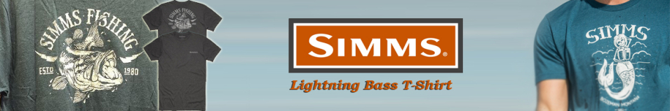 Simms Lightning Bass T-Shirt Charcoal Heather