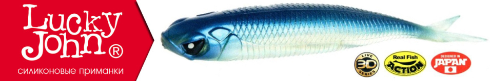 Lucky John 3D Series Makora Split Tail 4.0"