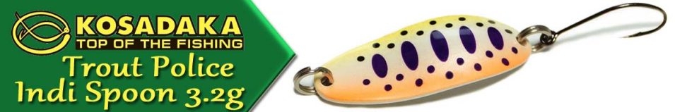 Kosadaka Trout Police Indi Spoon 3.2g.