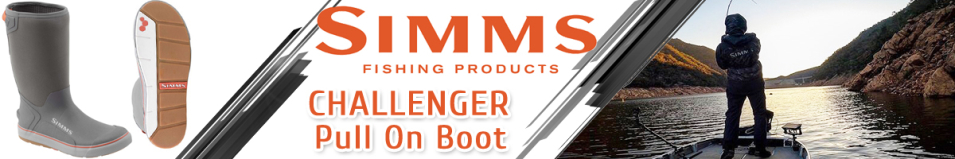 Simms Challenger Pull On Boot 14", Pewter