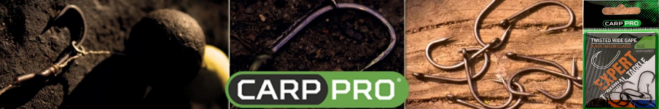 Carp Pro Black Teflon Wide Gape Twisted