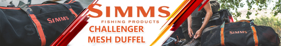 Simms Challenger Mesh Duffel, Hex Flo Camo Carbon, 60L