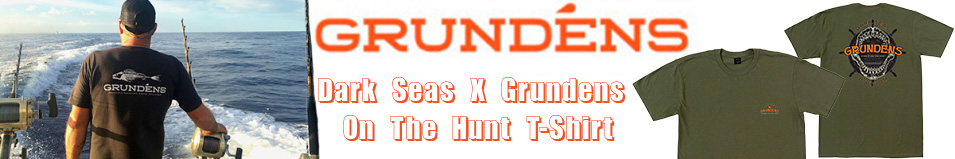 Grundens Dark Seas X Grundens On The Hunt T-Shirt, Military Green