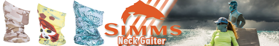 Simms Neck Gaiter, Slamdown Steel Blue