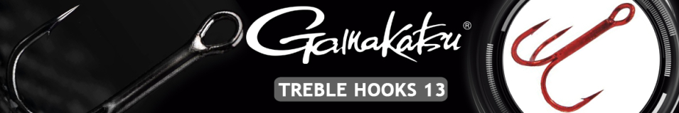 Gamakatsu 13R Treble Hooks Red