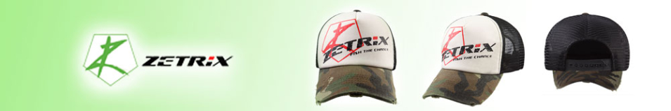 Zetrix Cap ZC-1601 Camo Beak, Black Mesh