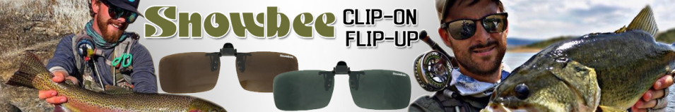 Snowbee Clip-on Flip-Up Sunglasses, Black/Smoke
