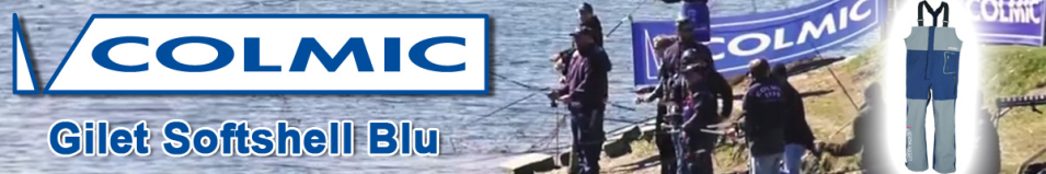 Colmic Salopette Softshell (Blu/Grigio) Tg.