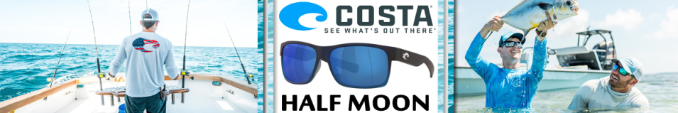 Costa Half Moon 580 GLS Bahama Blue Fade/Blue Mirror 580 G