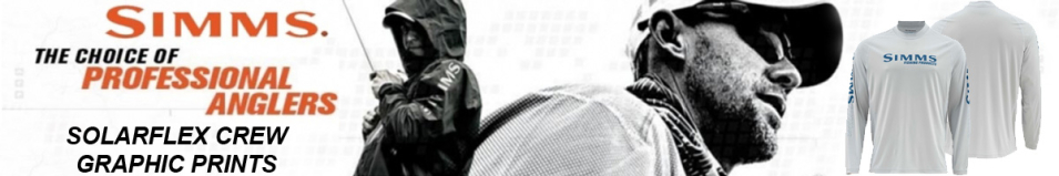 Simms SolarFlex LS Crew Graphic Print Fast Bass Sterling