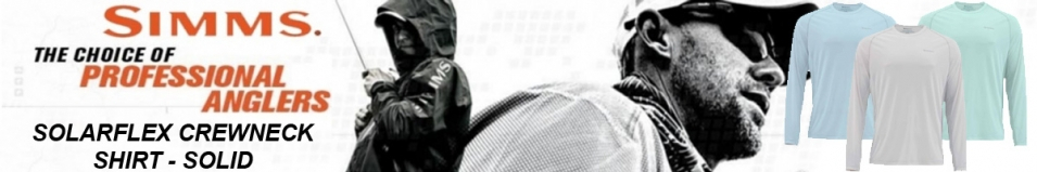 Simms SolarFlex LS Crewneck Solid Faded Denim